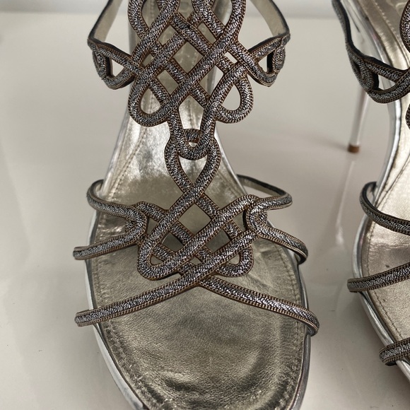 Alexander McQueen Open Toe Celtic Knot Heels 36 - Picture 4 of 12